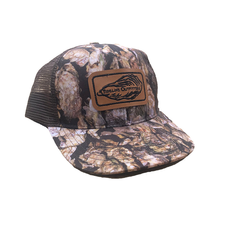 SHUCKER TRUCKER LEATHER PATCH HAT