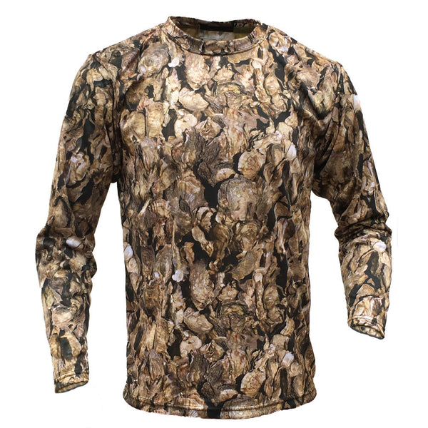 oyster shell camo coastal camouflage performance t shirt hunting camo t shirt oyster pattern 