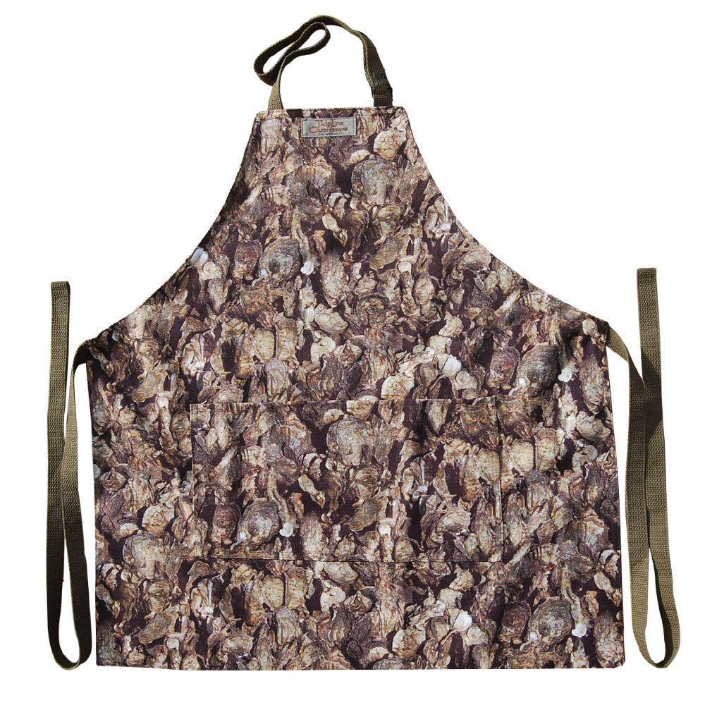 camouflage apron  coastal apron made in usa oyster roast 