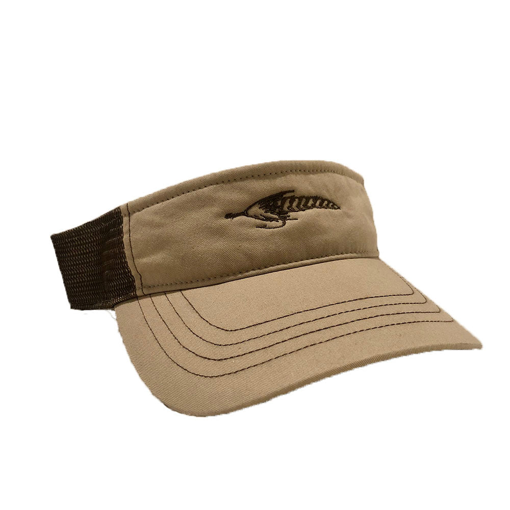 SUPER FLY TRUCKER VISOR - KHAKI/COFFEE